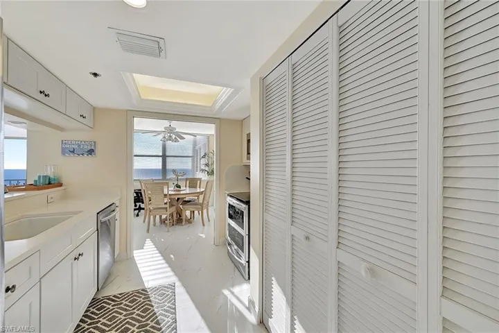 Laundry Closet in Kitchen