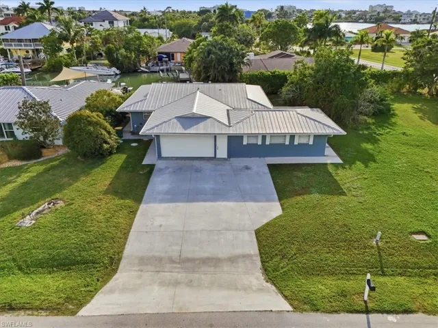 Aerial view of residential area