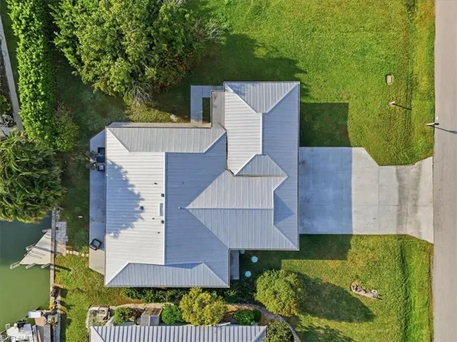 View from above of property