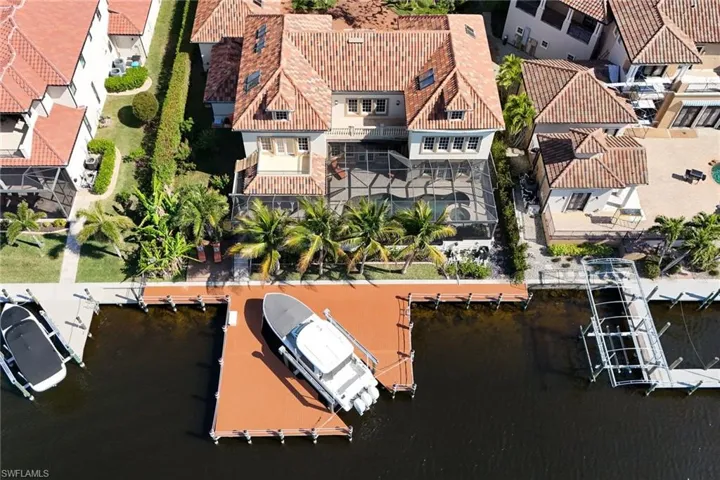 New custom composite 1,480 sq ft Dock with 27k lb boat lift