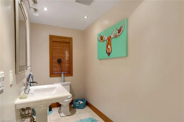 Half bath off Laundry Room