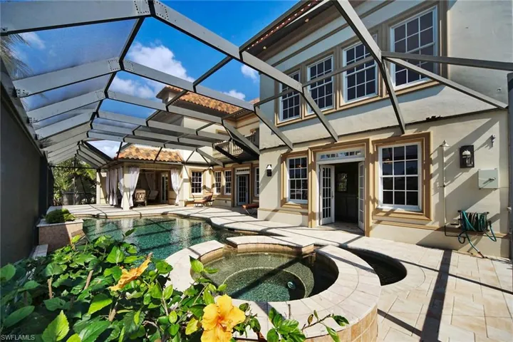 Stunning lanai with additional covered dining area