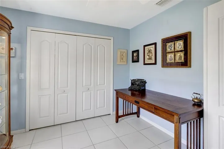 closet in the flex space
