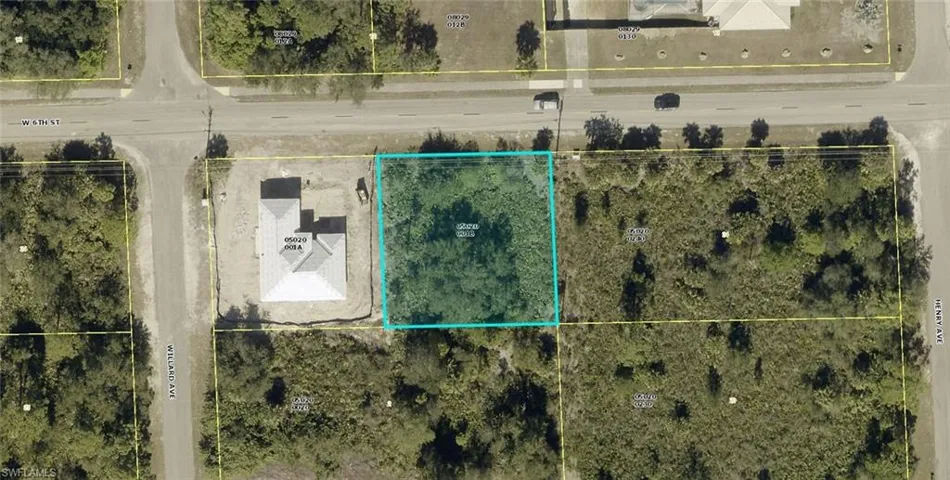 Aerial Property Map. Displaying the property's boundaries and surrounding parcels