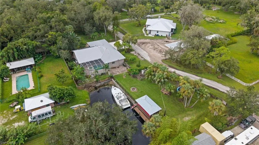 Aerial view of property's location