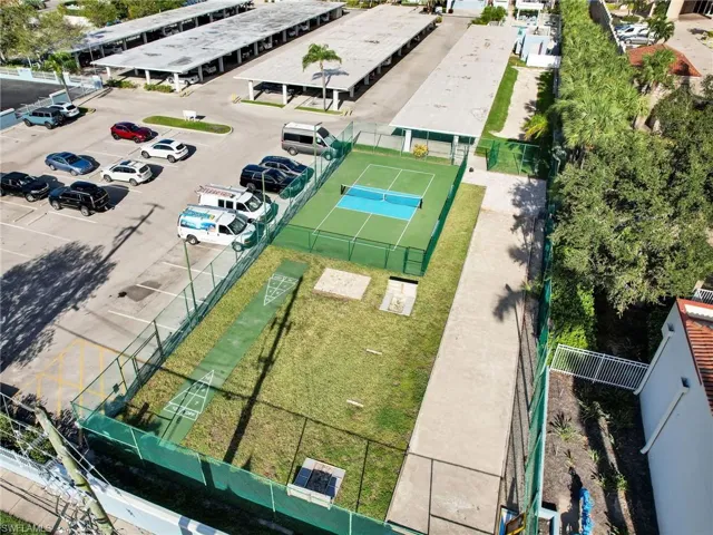 Aerial view of amenities