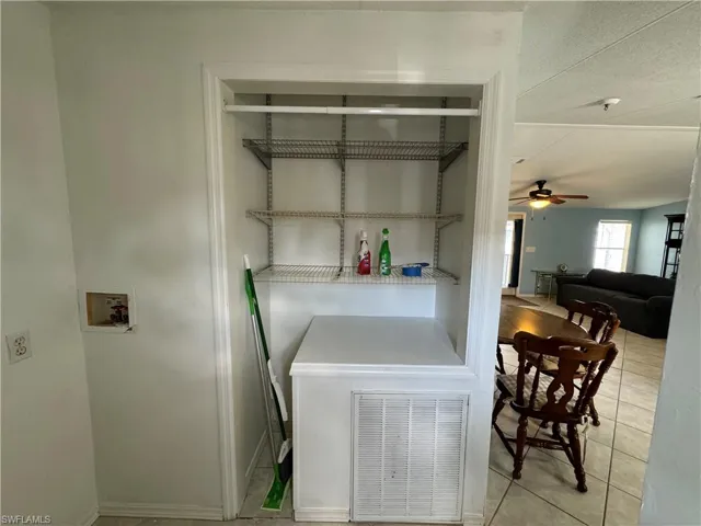 Laundry Room storage closet