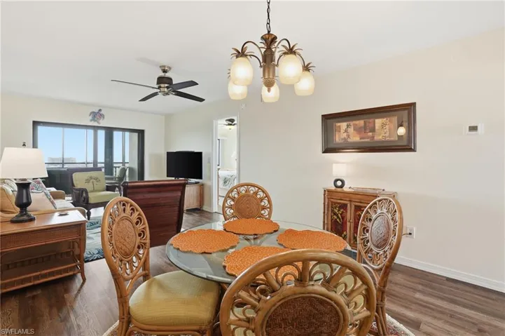 Open dining & living area  - Virtually Edited Image