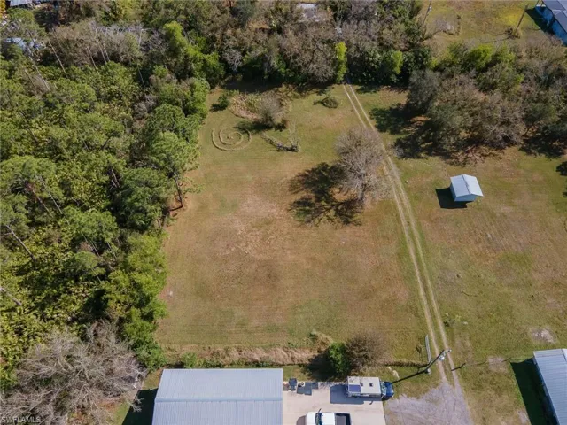 Bird's eye view featuring a rural view