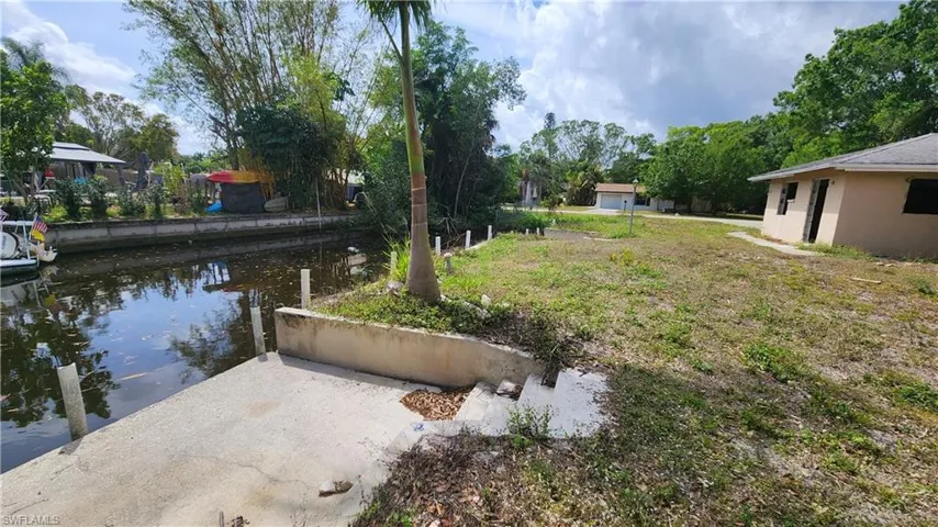 Canal from neighbor's lot