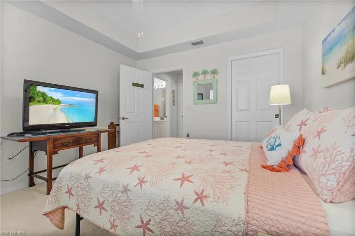 Bedroom featuring carpet flooring