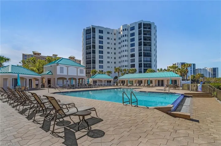 View of swimming pool with a gazebo and a patio area