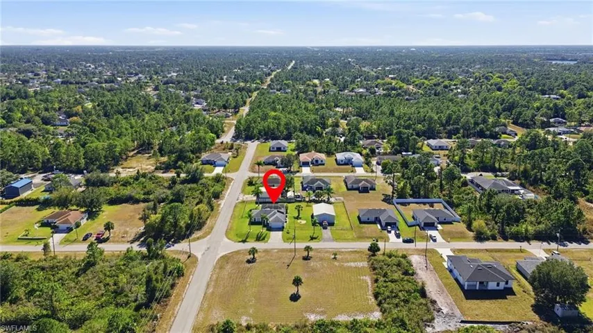 The red mark is the home that is for sale as well