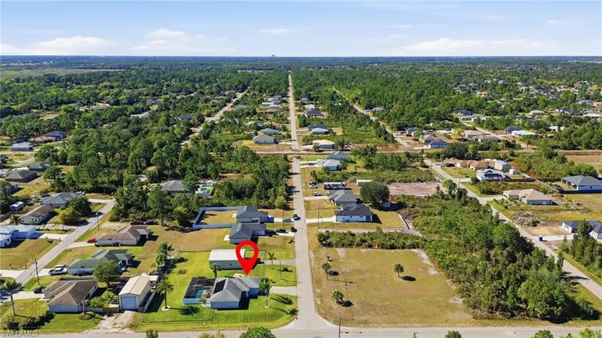Red mark is the home that is for sale as well. Buy just the lot or the home and lot as a bundle