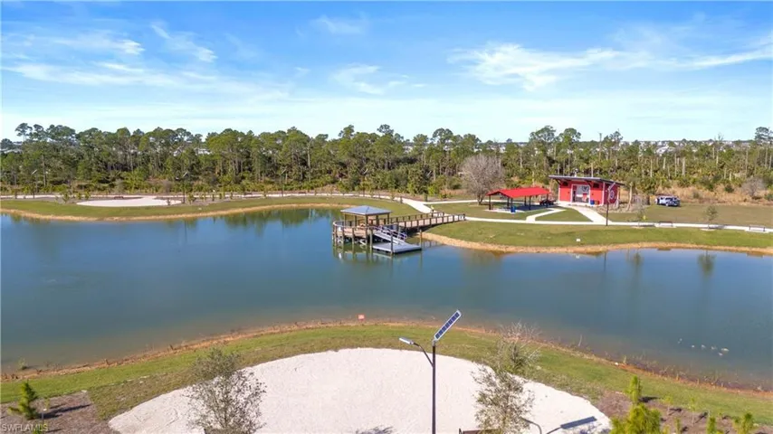 Water view featuring a dock
