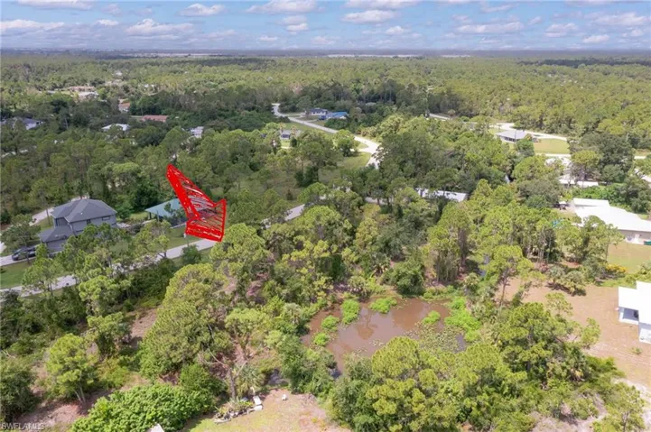 Birds eye view of property