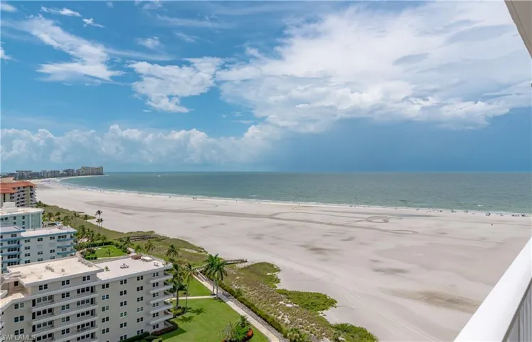 Water view with a beach view