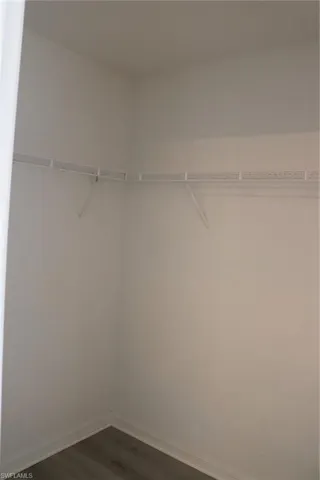Walk in Spacious closet in the Master Bathroom