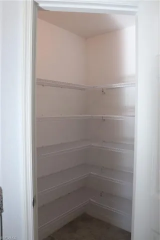 View of walk in pantry