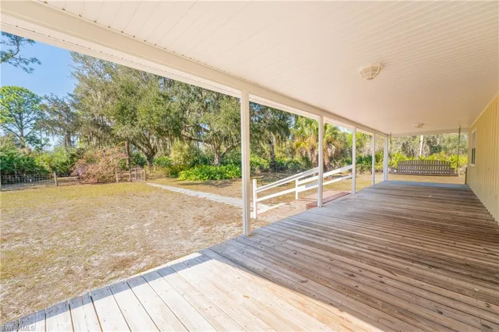 View of wooden porch