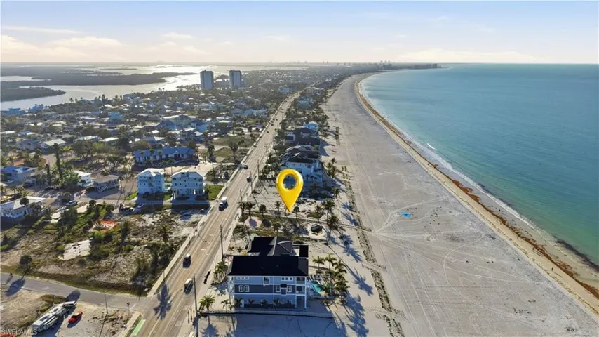 Drone / aerial view of expansive coastline - Virtually Edited Image