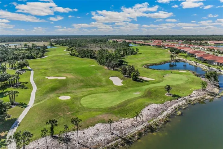 Expansive views of the golf course and surrounding water features
