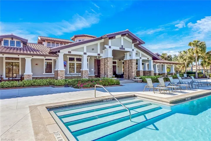 Community pool featuring a patio