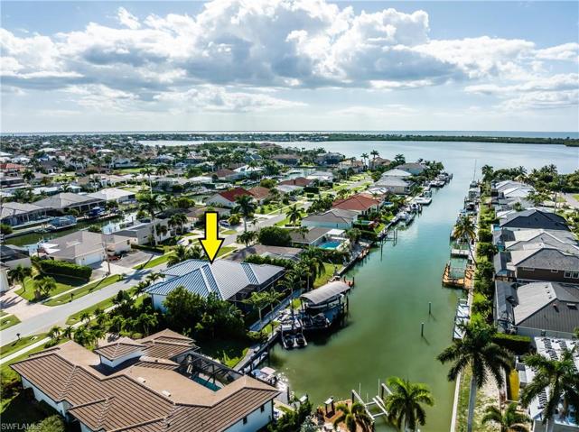 Backyard of home showing the beautiful Waterway!