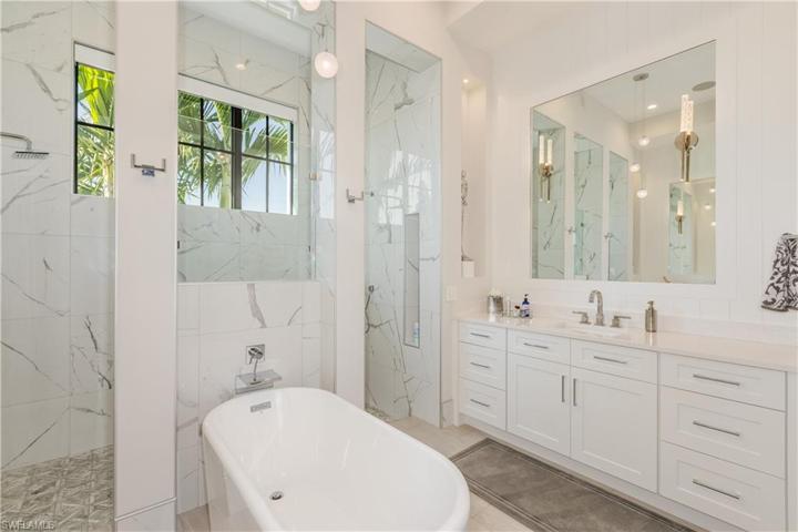 Dual sinks and custom cabinetry!