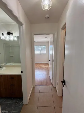 Corridor to master suite