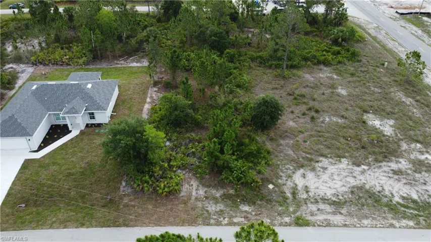View from above of property