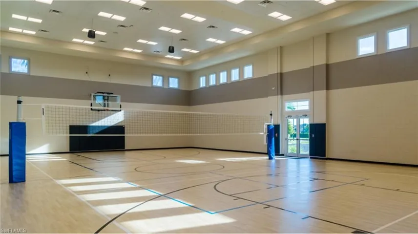 View of basketball court featuring community basketball court