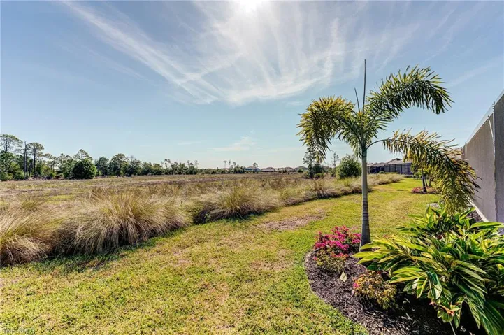 Private View of yard/Preserve that will never be built on