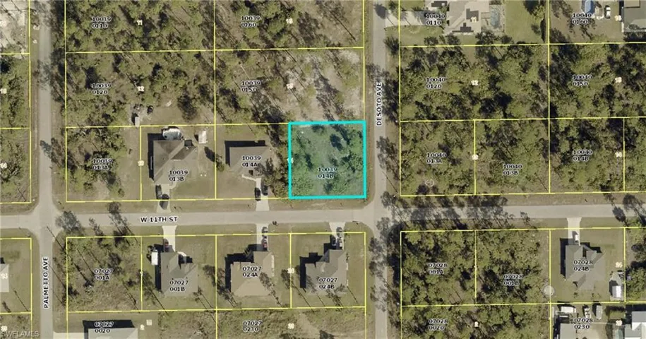 Map of property location with property parcel outlined