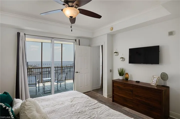 primary bedroom with river views