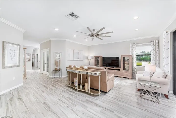An open floor plan is great for entertaining family and friends.