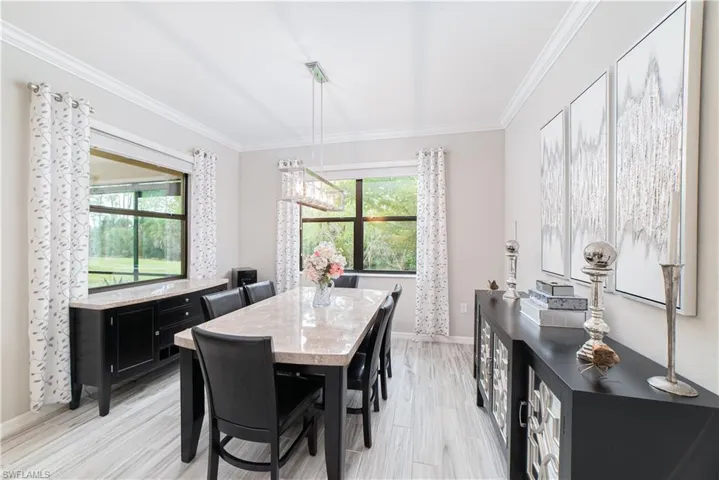 Formal dining for an intimate family meal.