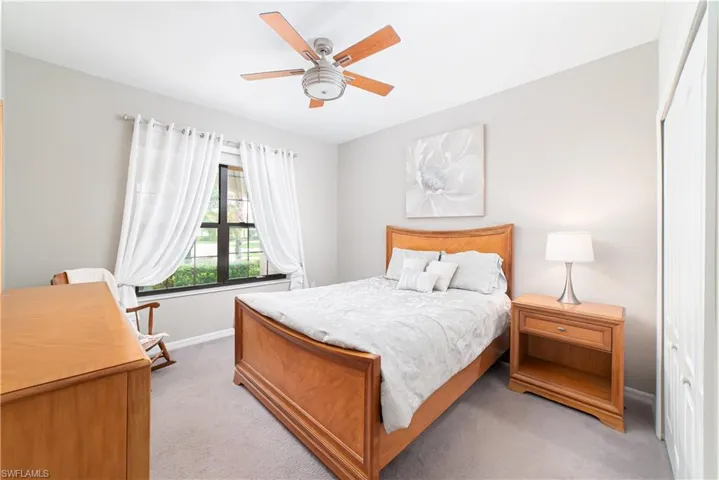 Sunny guest bedroom.