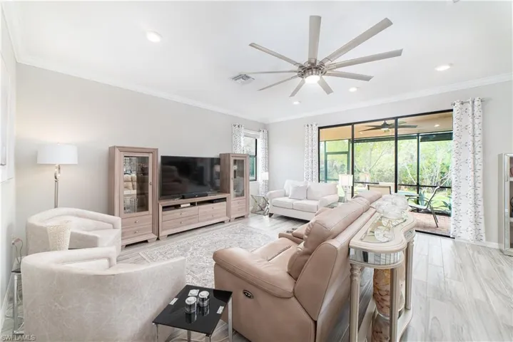 Spacious great room.