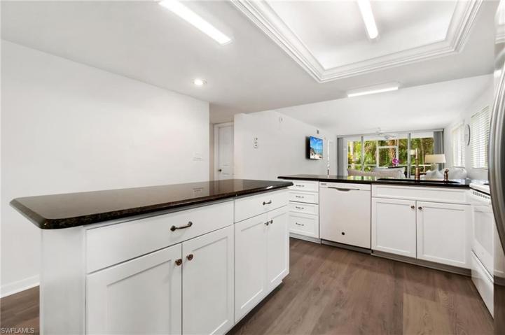 Lots of counter space in this spacious kitchen.