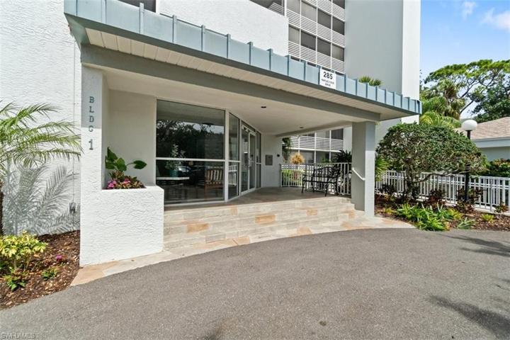 Upon entering Bay Forest, you see the beauty of the lovely hanging trees and rich landscape. This condo has a covered entry that is  neat, clean and secure. Bay forest is a lovely area that is west of 41 and close to beaches and shopping. Walking trails and community activities are available as well.