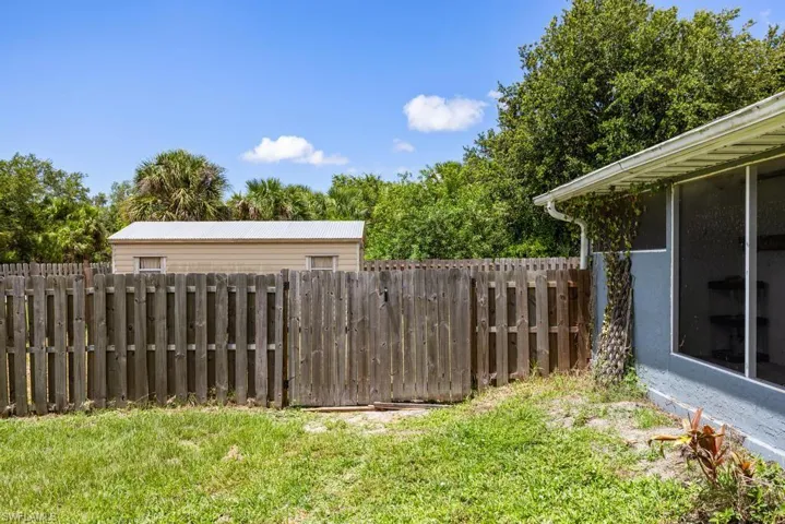 Gate to backyard.
