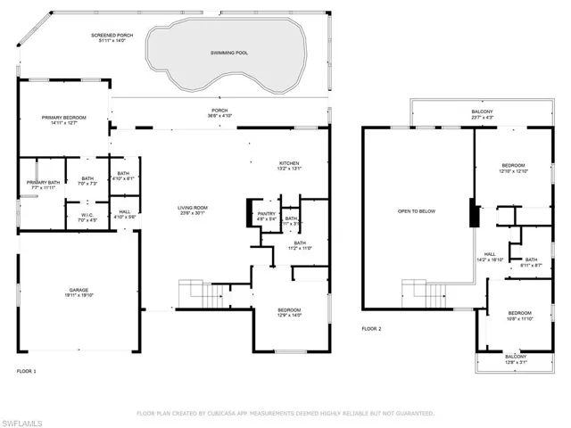 Floor plan - check out the size of the rooms!