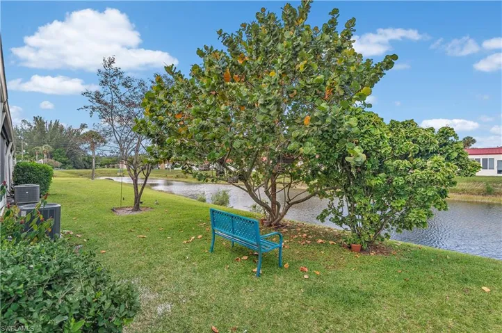 View of yard featuring a water view