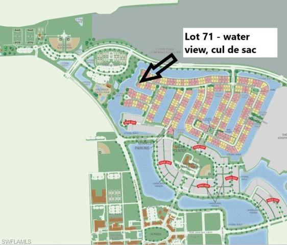 Homesite map - lot 71 with water view on cul de sac