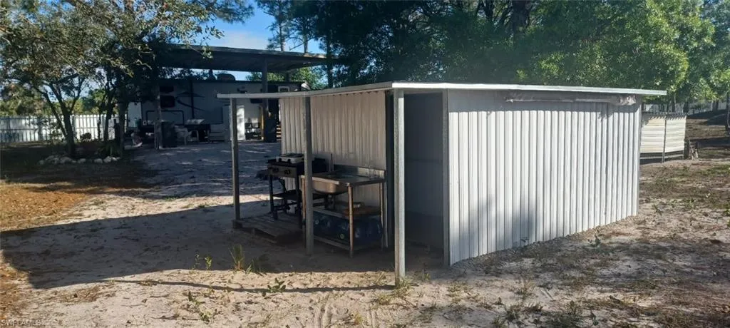 View of outdoor structure