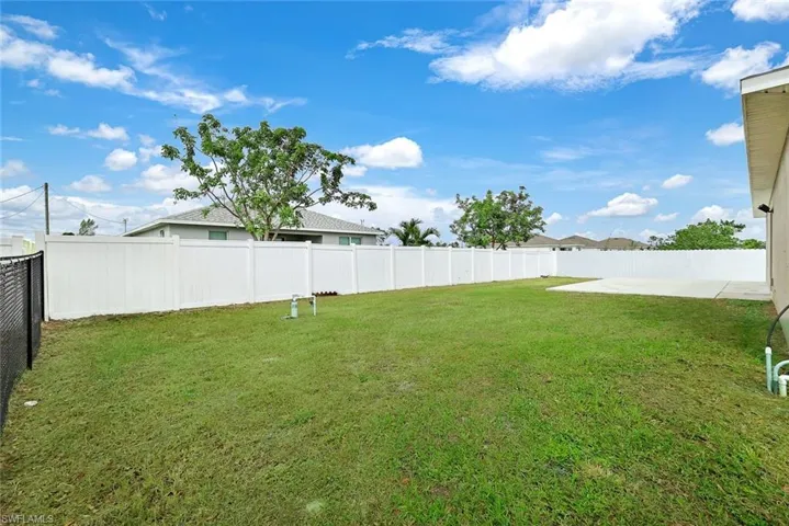 View of yard featuring a patio