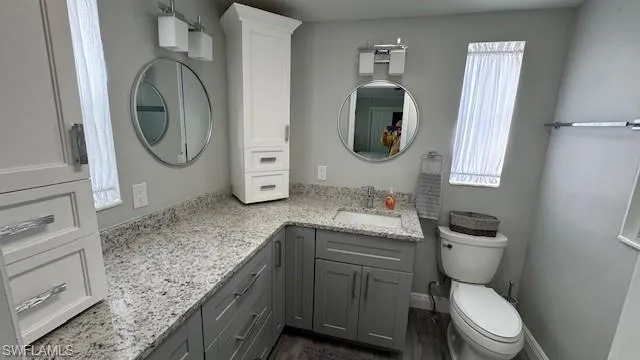 All new cabinets with drawers and granite counter tops