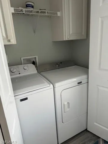 Laundry inside the home