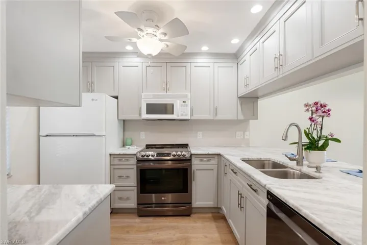 Dinner in a snap in this well appointed kitchen!